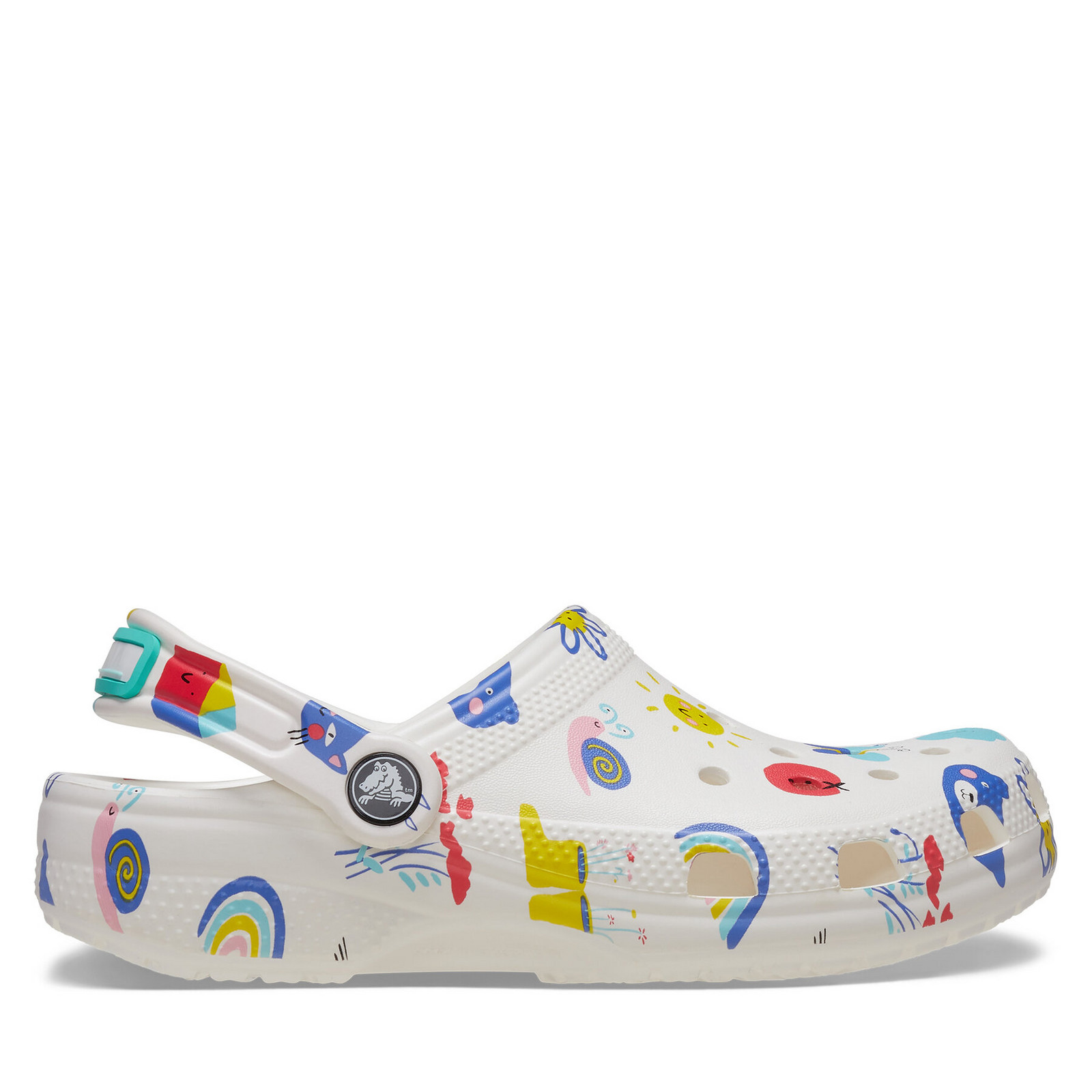 Nazouváky Crocs Classic Doodle Print Clog K 210356 Bílá