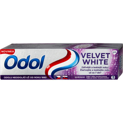 Odol Velvet White zubní pasta s fluoridem, 75 ml