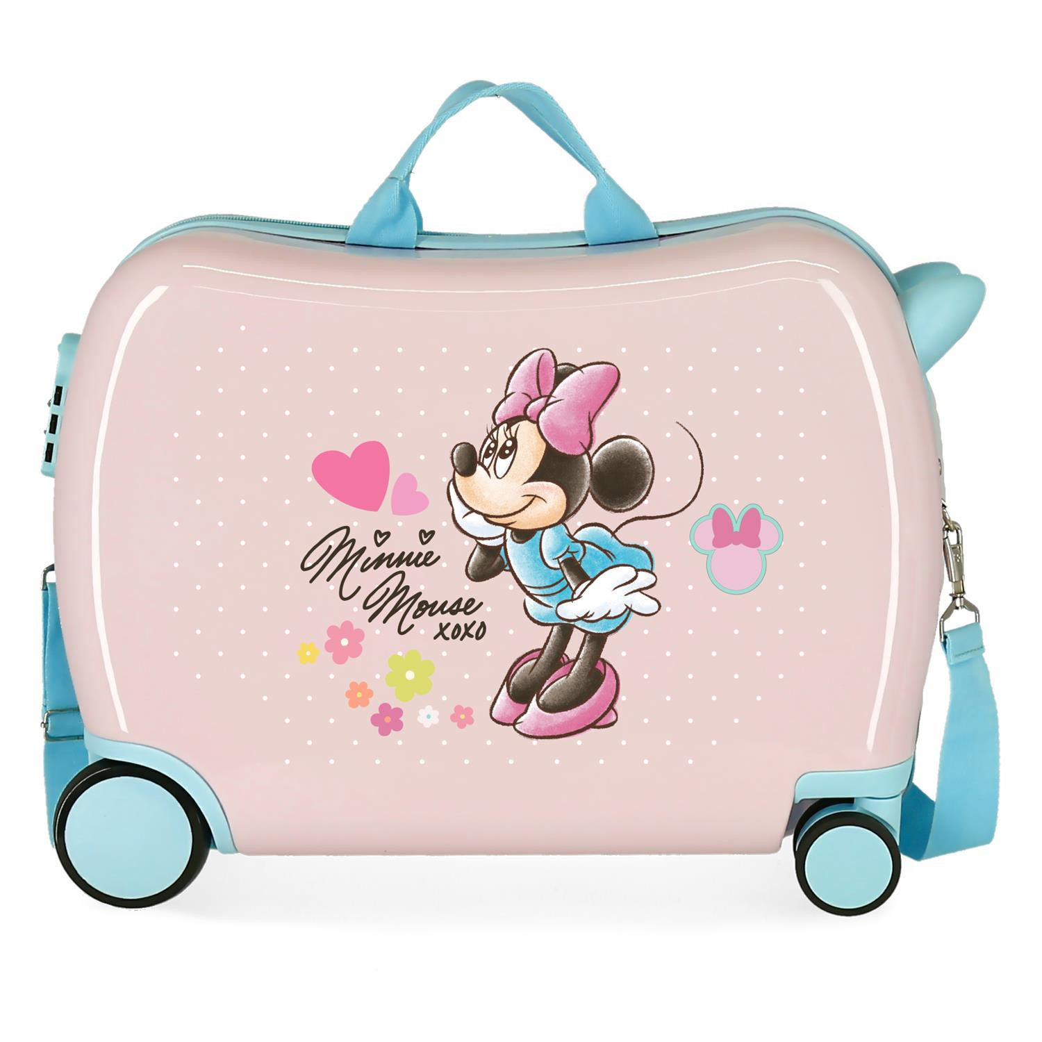 Dětský kufřík na kolečkách - odražedlo - Minnie Mouse - 38L