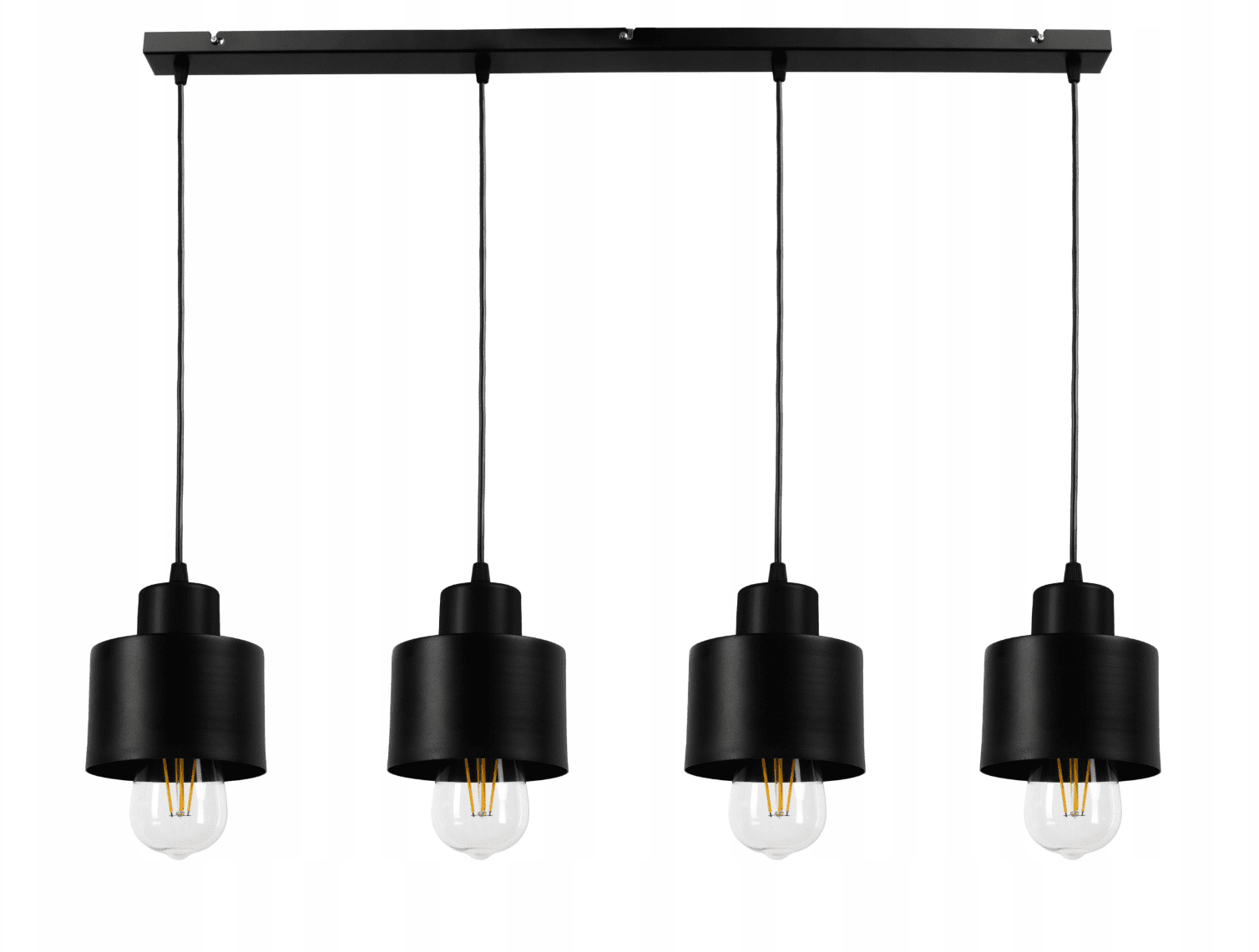 Berge LED lustr stropní svítidlo ČERNÉ 4xE27 B7234