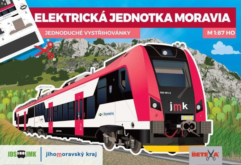 Elektrická jednotka Moravia - Jednoduché vystřihovánky