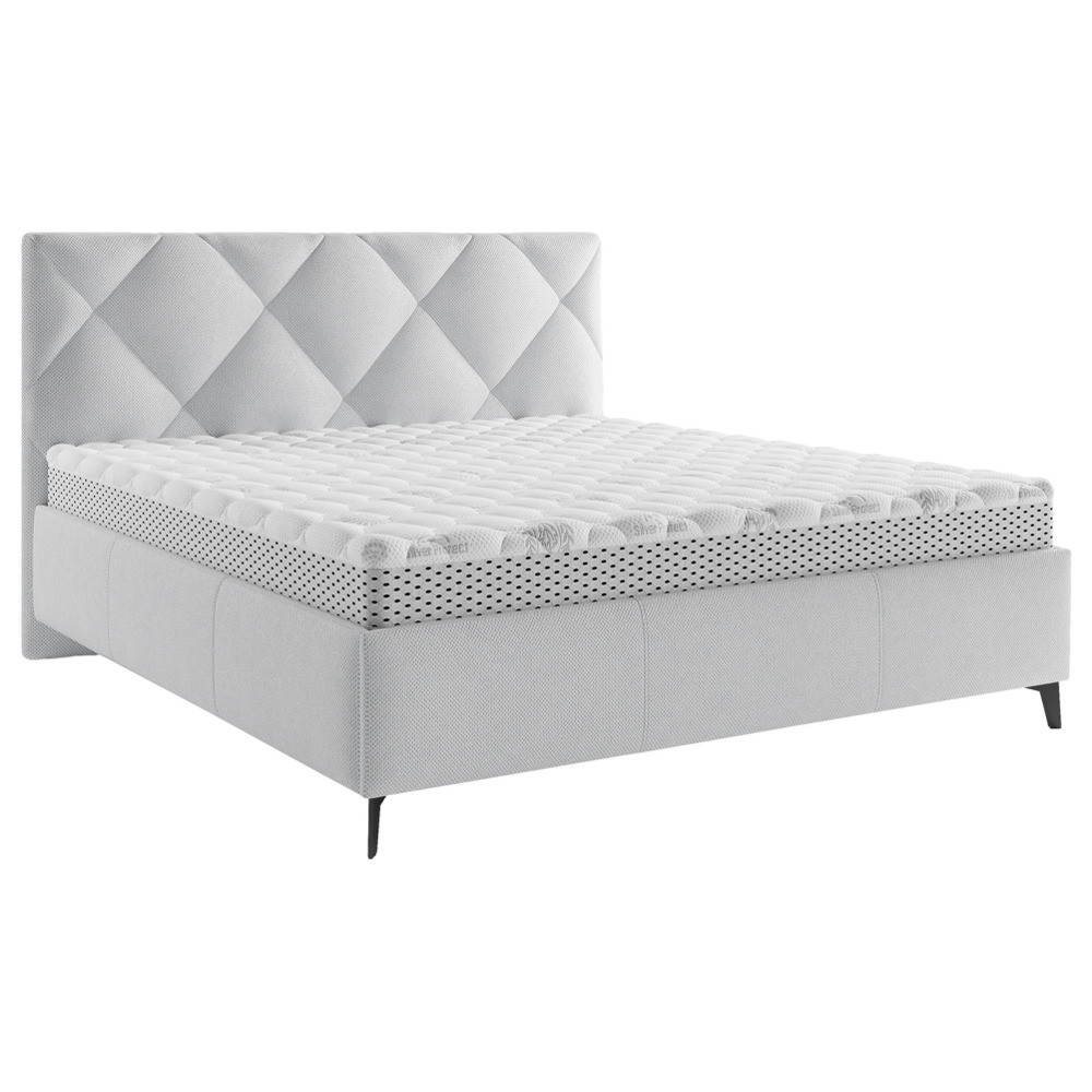 Čalouněná postel BIANCO 180x200, světle šedá