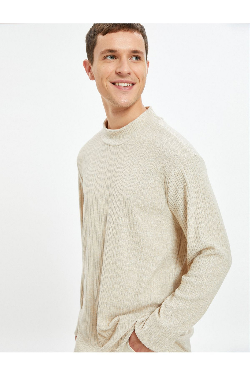 Koton High Neck Fine Knitwear Sweater Long Sleeve Soft Textured