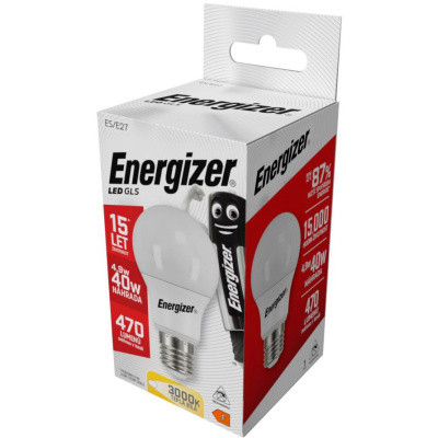 Energizer LED žárovka GLS, E27, teplá bílá, 4,9 W jako 40 W