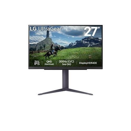 LG UltraGear/27GS85Q-B/27''/IPS/QHD/180Hz/1ms/Black/2R 27GS85Q-B.AEU