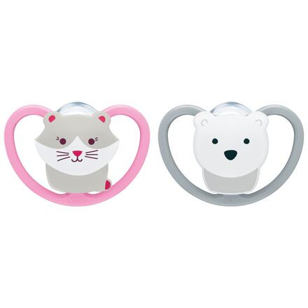 NUK Dudlík Space, SI, V2, 6-18m holka BOX