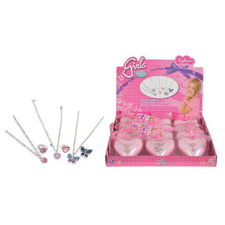 Simba Prstýnek a náhrdelník v srdíčkové dóze