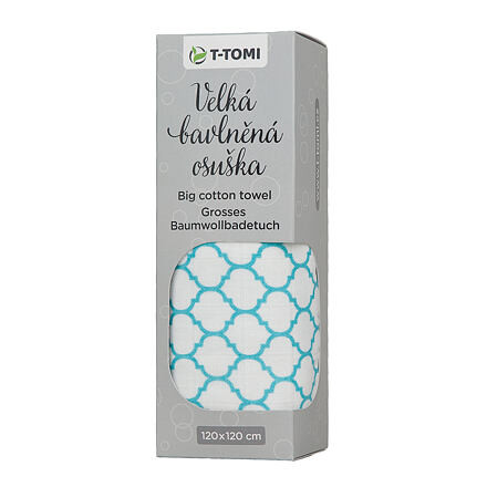 T-TOMI Velká bavlněná TETRA osuška, blue renaissance / modrá renesance