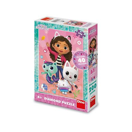Dino Gabby's Dollhouse 200 diamond Puzzle