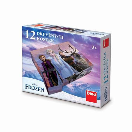 Dino Frozen II - Dřevěné licenční kostky