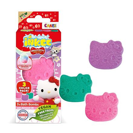 INKEE Mini pack šumivá bomba - Hello Kitty