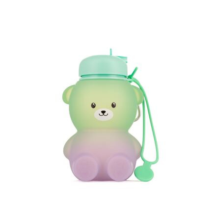 Silikonová láhev Kidnort Retter zelená