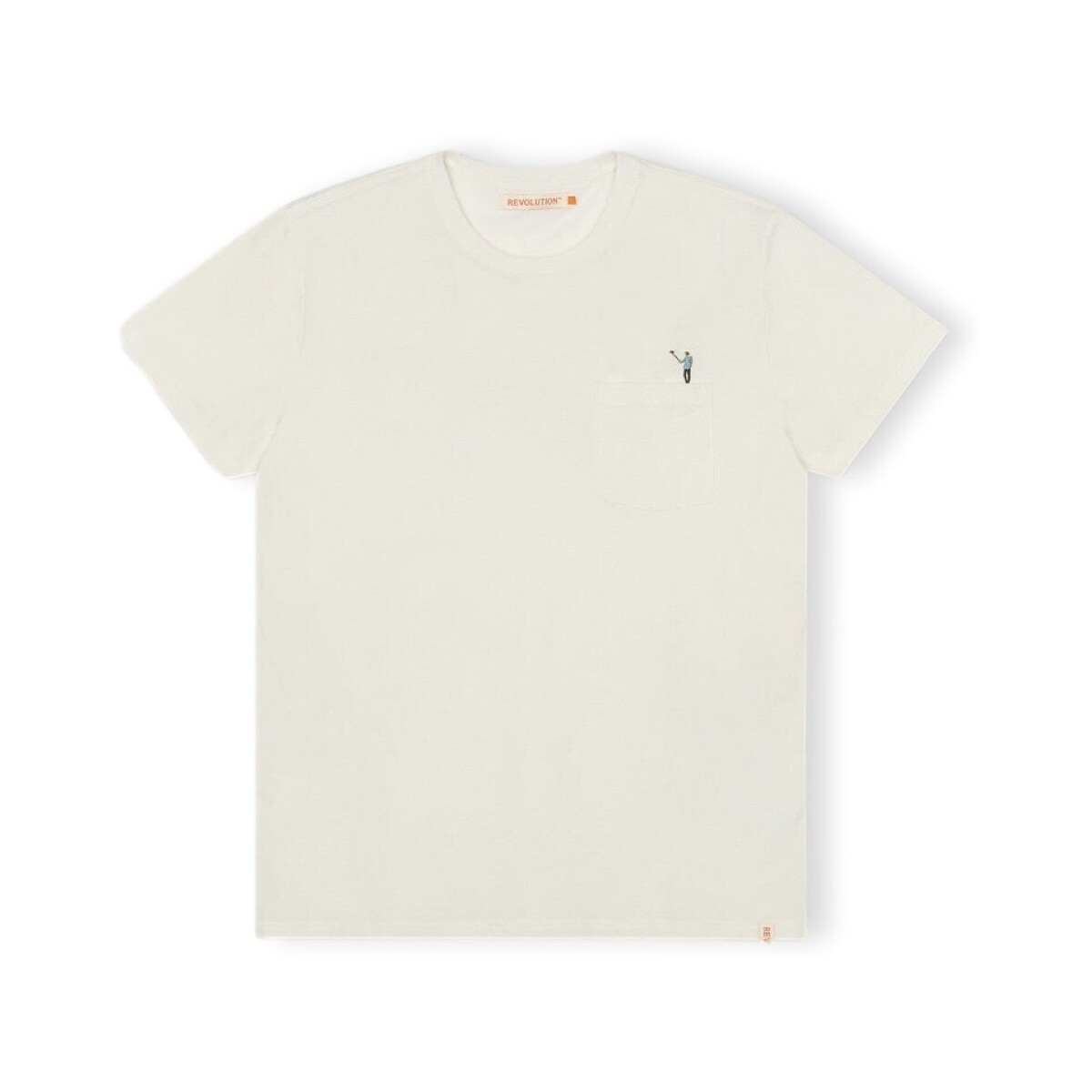 Rvlt Revolution  T-Shirt Regular 1341 SEL - Off White  Bílá