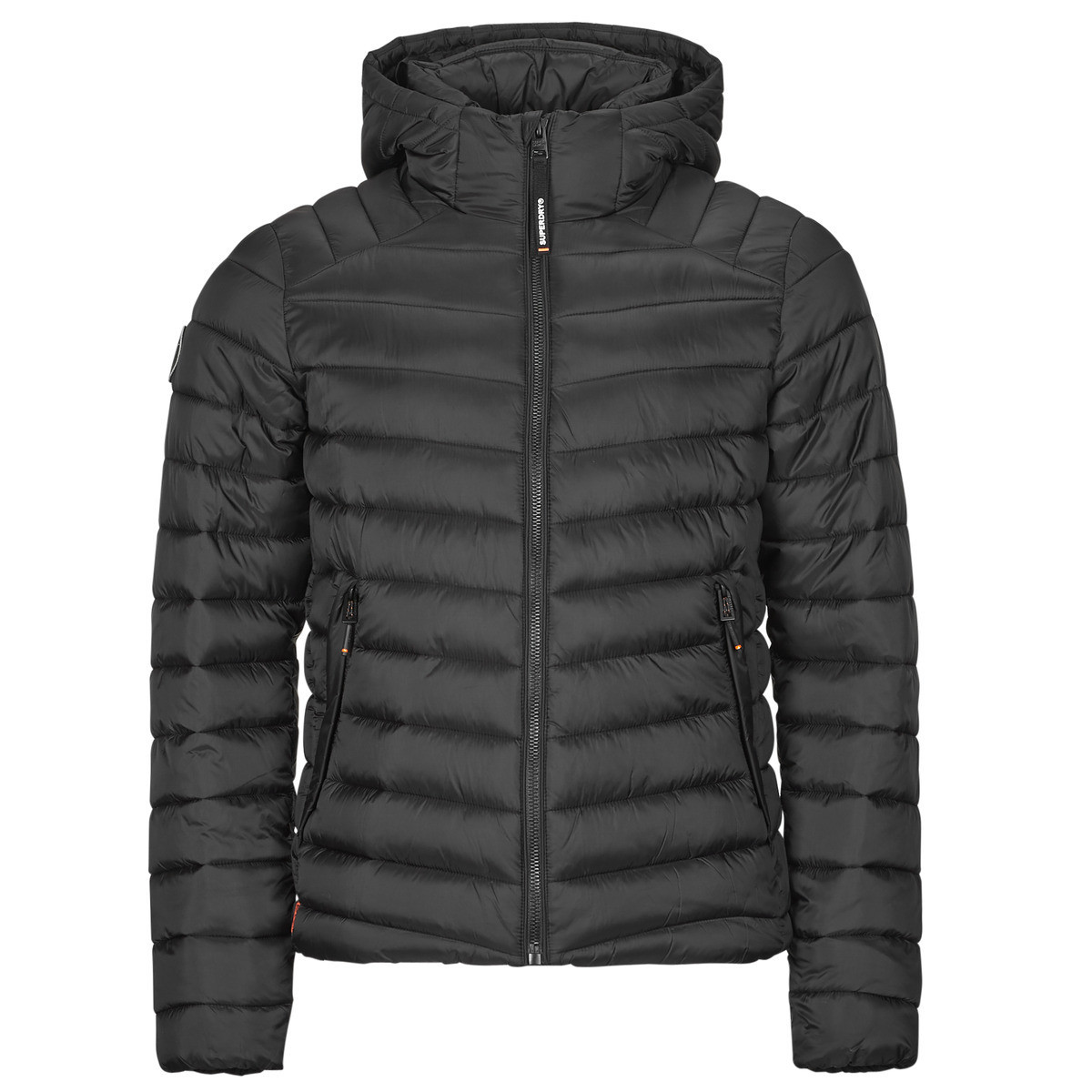 Superdry  HOODED FUJI SPORT PADDED  Černá