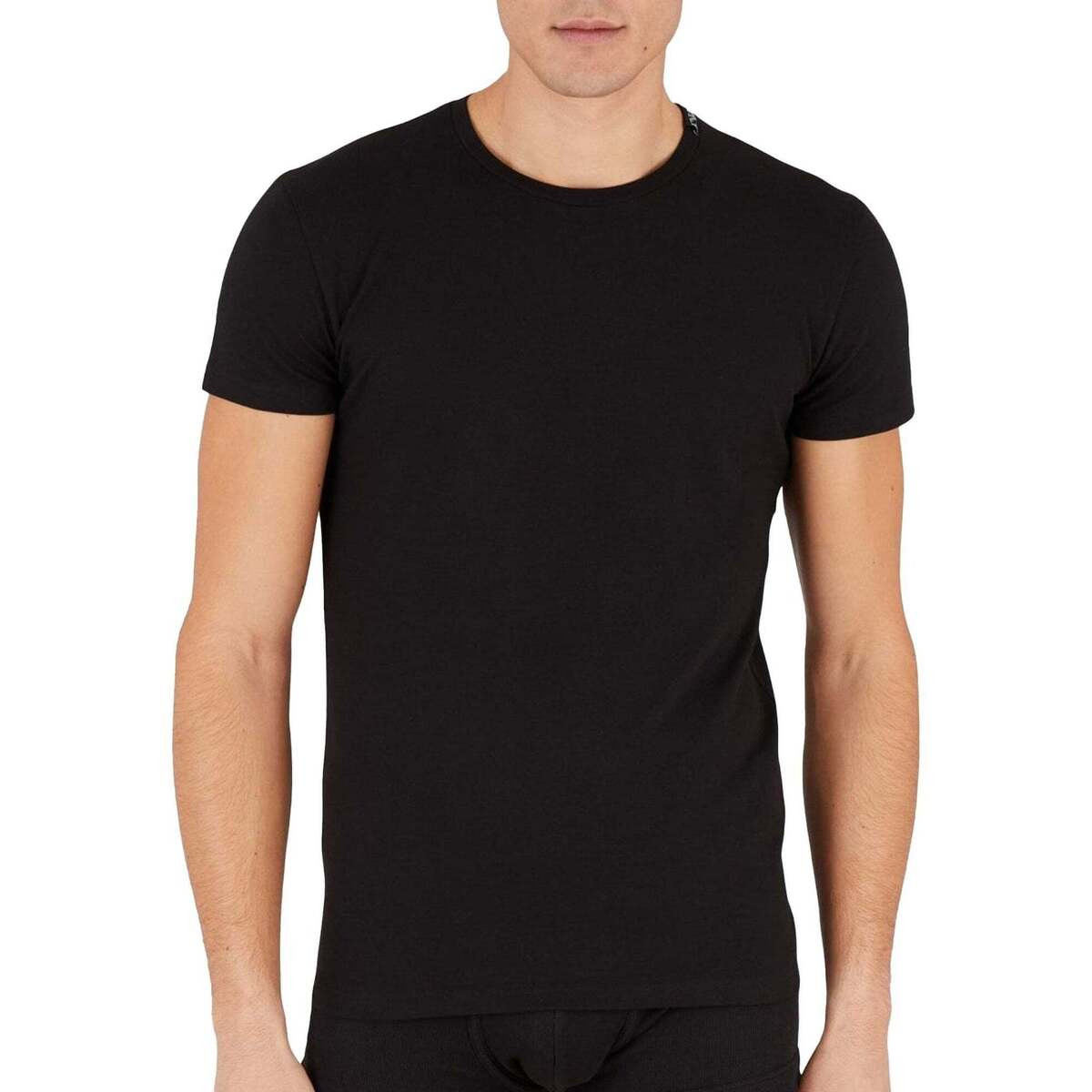 Emporio Armani  Iconic Lounge Stretch Piquet T-Shirt Black  Černá