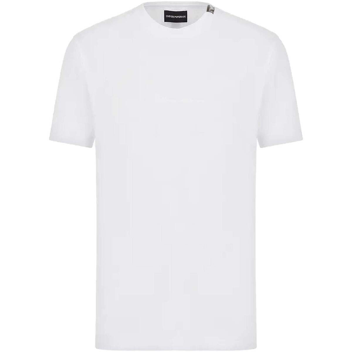 Emporio Armani  Iconic Lounge Stretch Piquet T-Shirt White  Bílá