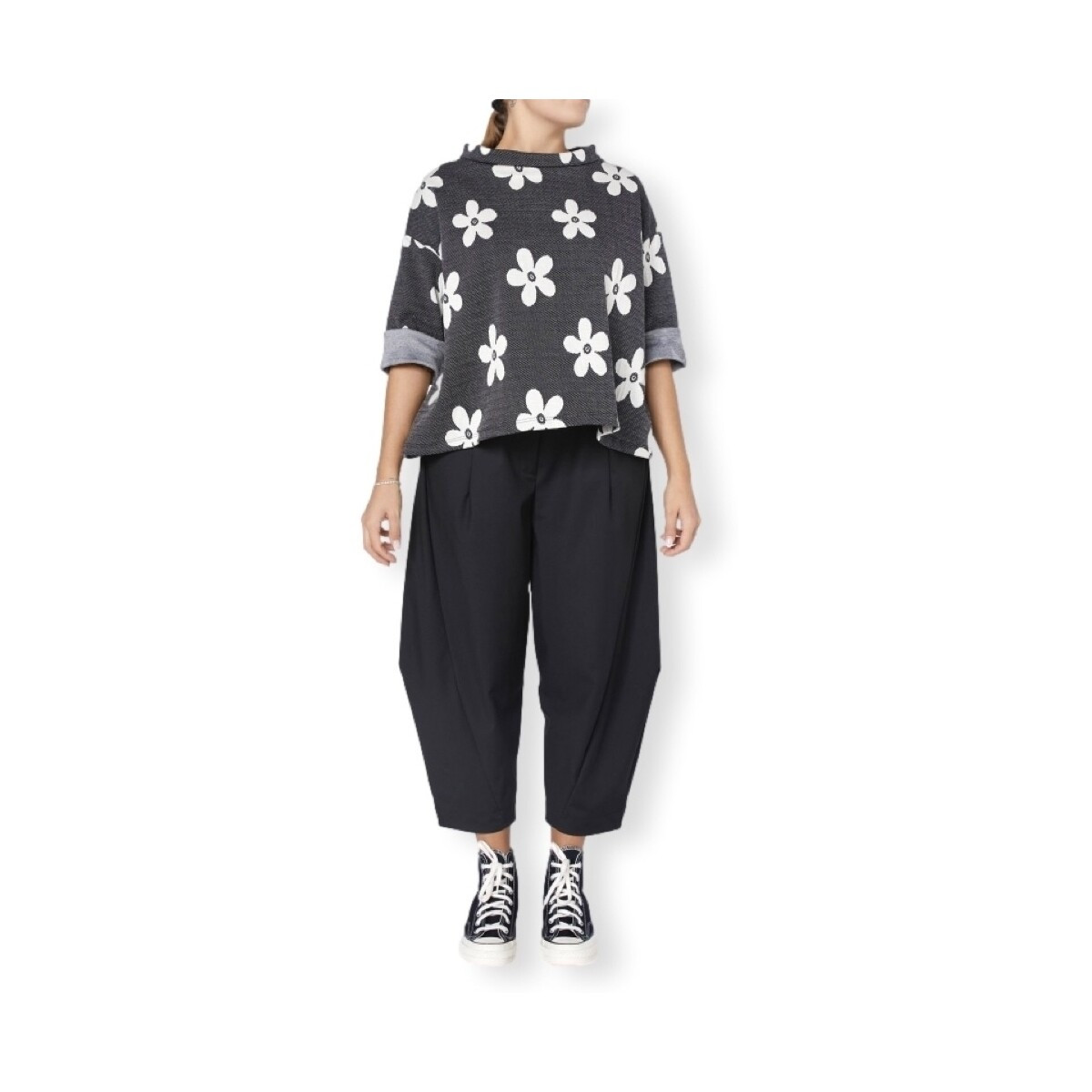 Wendy Trendy  Trousers 791547 - Black  Černá