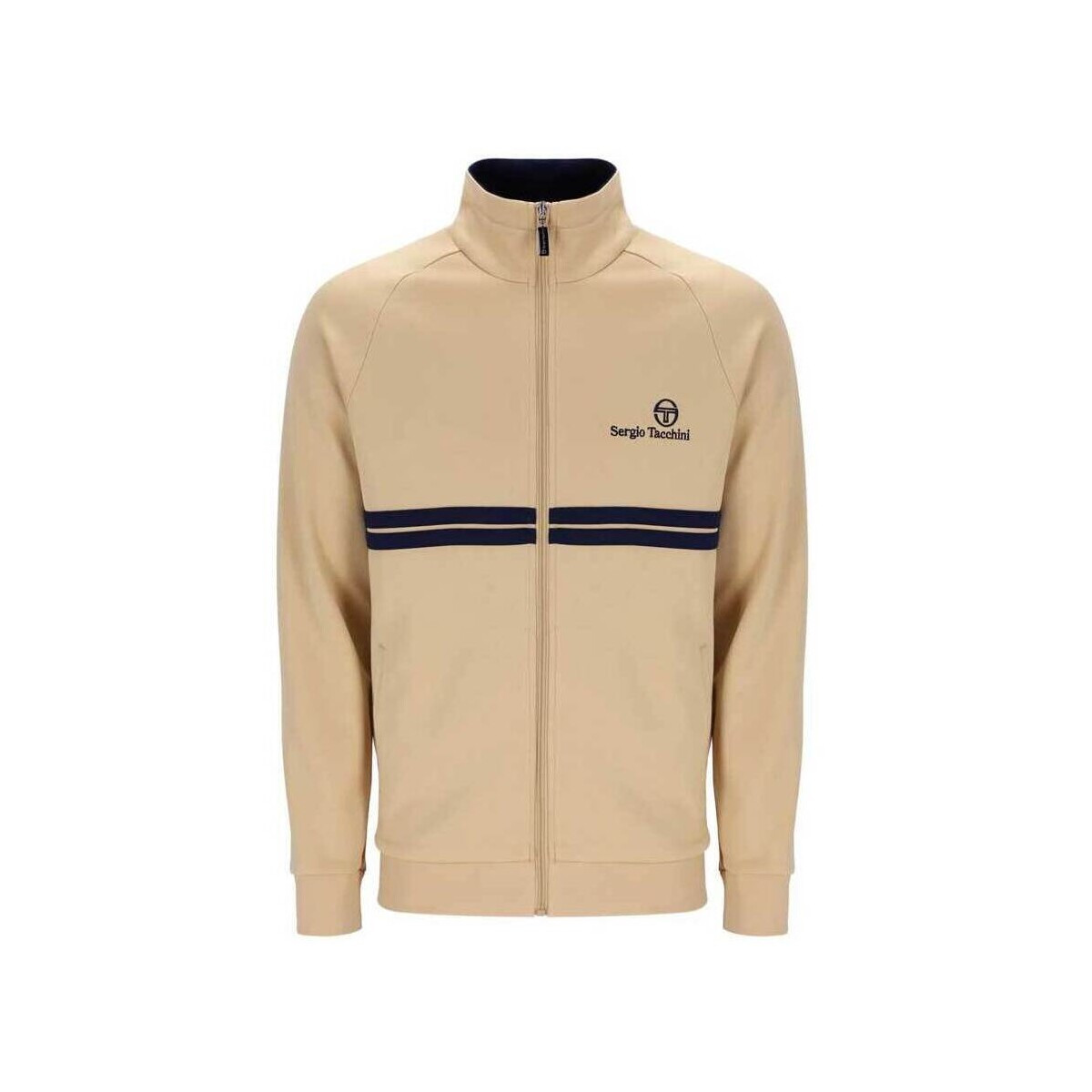 Sergio Tacchini  New Dallas Track Top Jacket Latte/Maritime Blue  Béžová