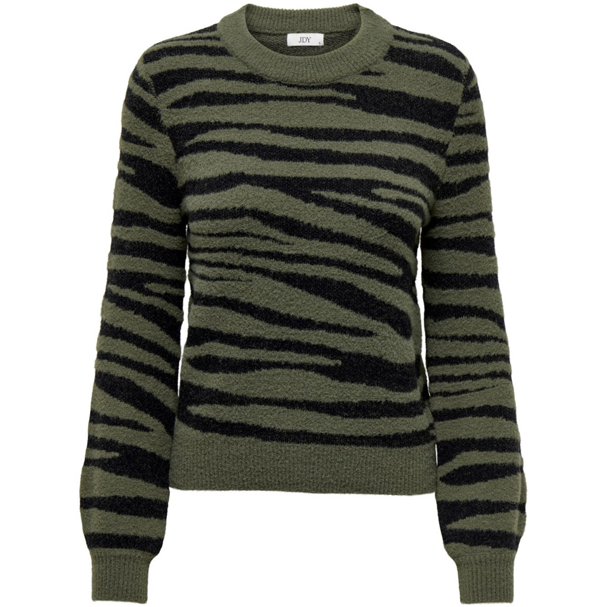 Jacqueline De Yong  JDYLORRAINE ANIMAL L/S PULLOVER KNT 15292890  Zelená