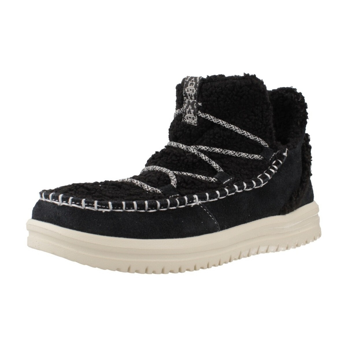 HEYDUDE  CAMDEN SUEDE COZY  Černá