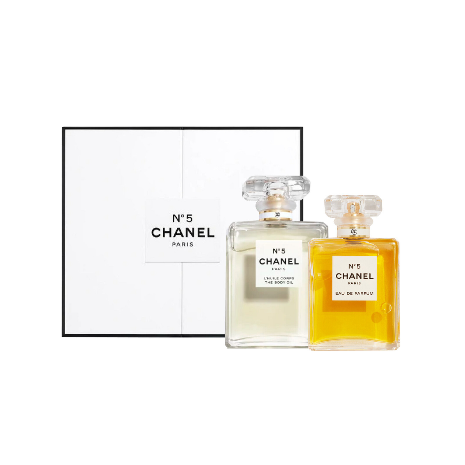 Chanel No. 5 dárková sada pro ženy Parfémovaná voda 50 ml + Tělový olej 100 ml