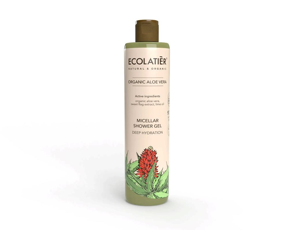 Micelární sprchový gel hydratační Oganic Aloe Vera - 350 ml - Ecolatier