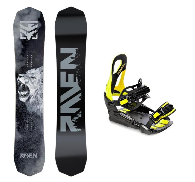 Raven Lion pánský snowboard + Raven S230 lime vázání