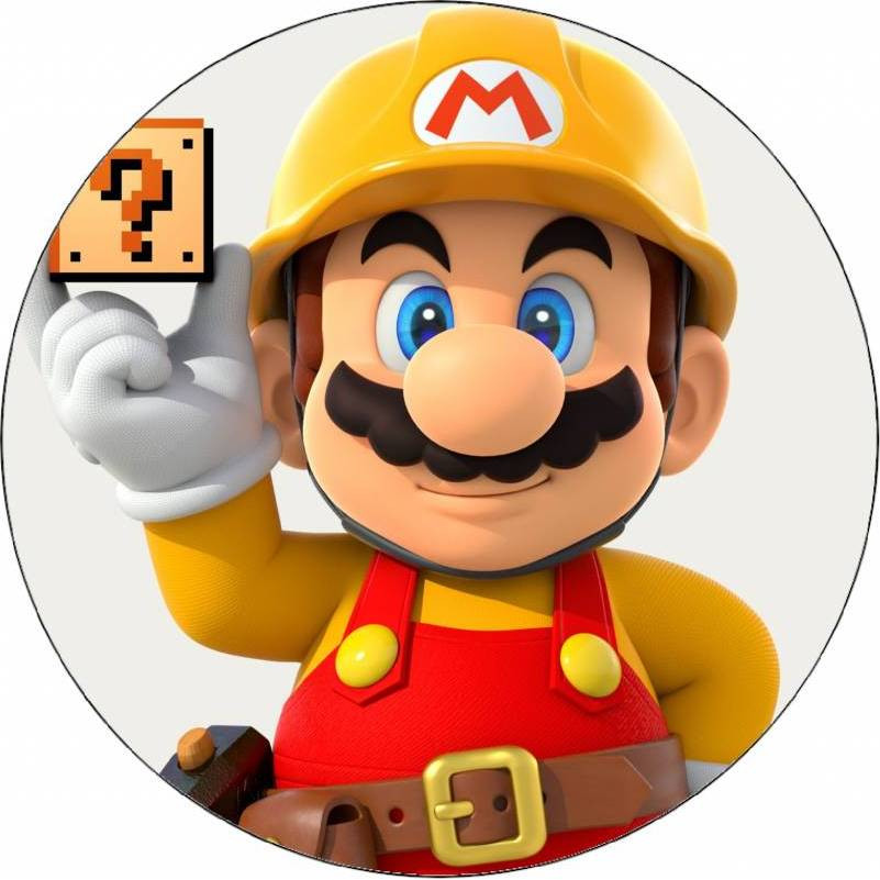 Jedlý papír Super Mario s kartičkou 19,5 cm