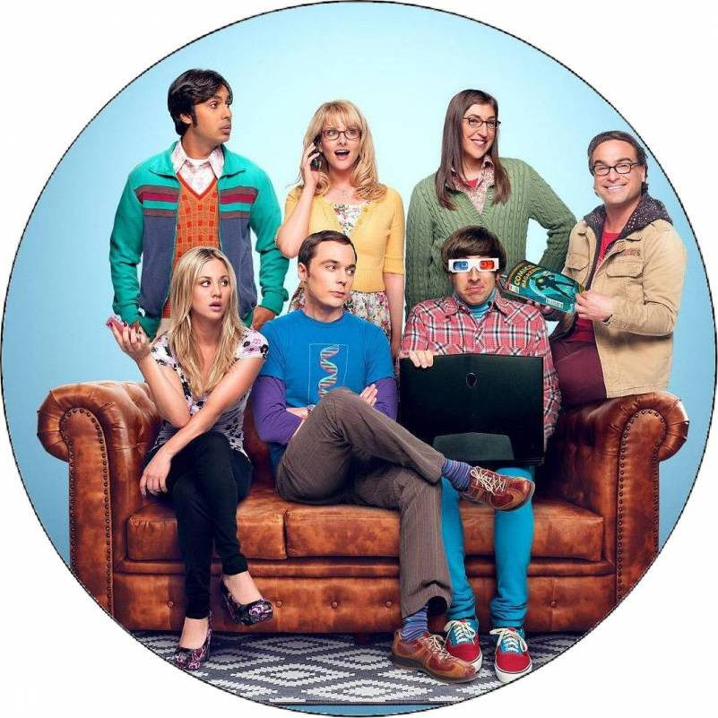 Jedlý papír The big bang theory - Teorie velkého třesku parta 19,5 cm