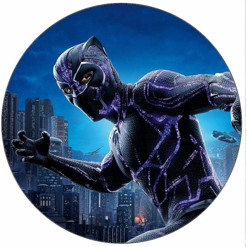 Jedlý papír Avengers Black Panther ve městě 19,5 cm