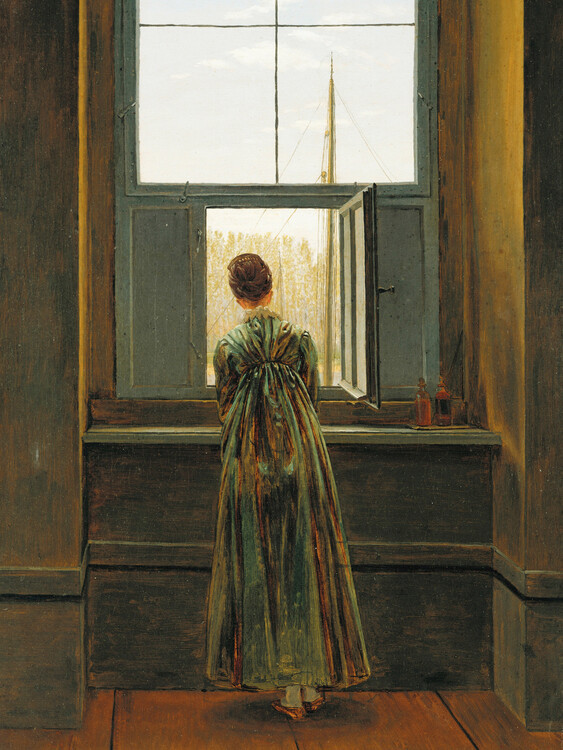 Caspar David Friedrich Obrazová reprodukce The Woman at The Window, Caspar David Friedrich, 30 × 40 cm