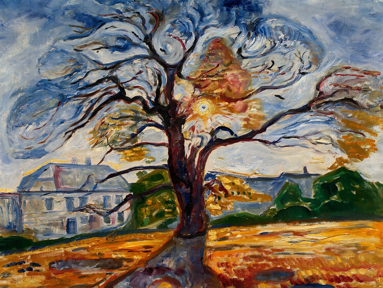 Edvard Munch Obrazová reprodukce The Oak, Edvard Munch, 40 × 30 cm