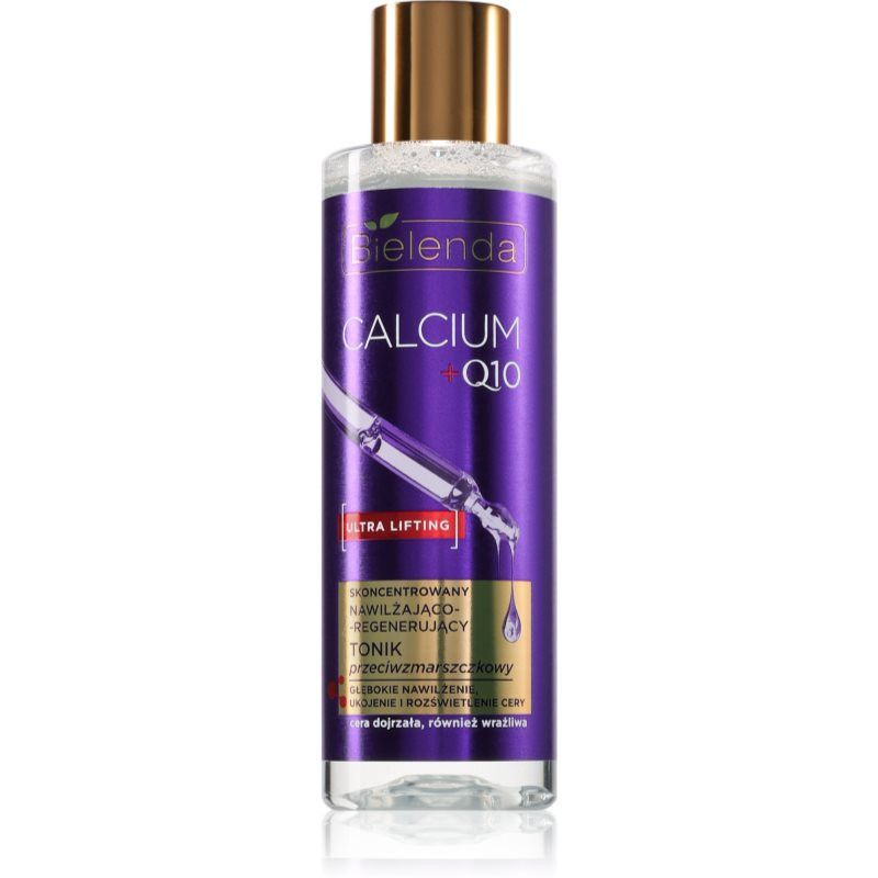 Bielenda Calcium + Q10 Concentrated moisturizing and regenerating anti-wrinkle tonic hydratační tonikum proti vráskám 200 ml