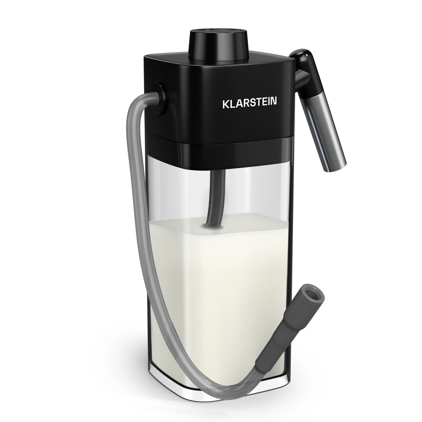 Klarstein SteelPresso Milchtank | praktisches Zubehör | 0,55 Liter | transparent