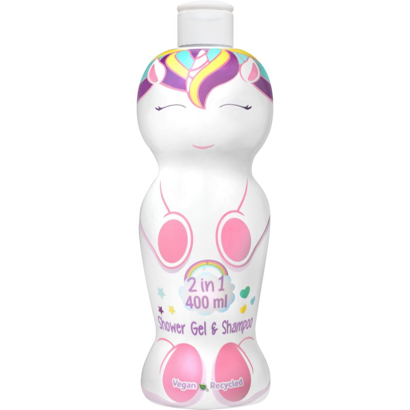 Be a Unicorn Shampoo & Shower Gel sprchový gel a šampon 2 v 1 pro děti 400 ml