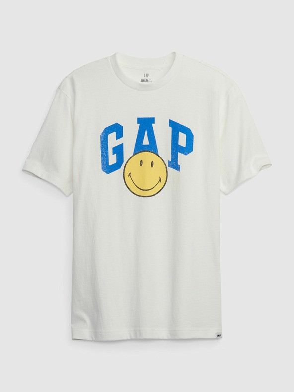 GAP & Smiley® Triko Bílá