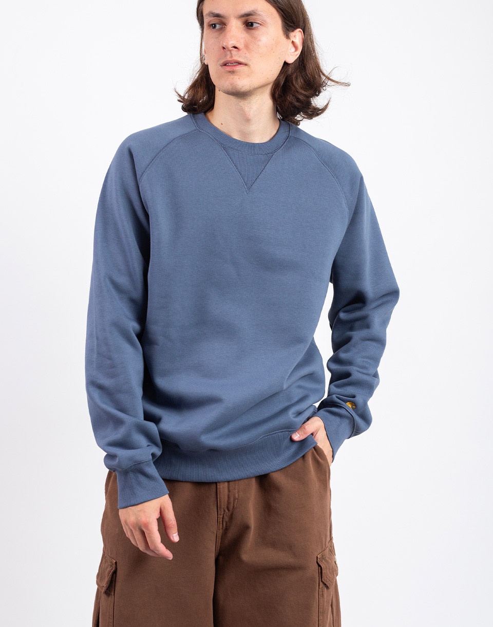 Carhartt WIP Chase Sweat Positano/Gold M