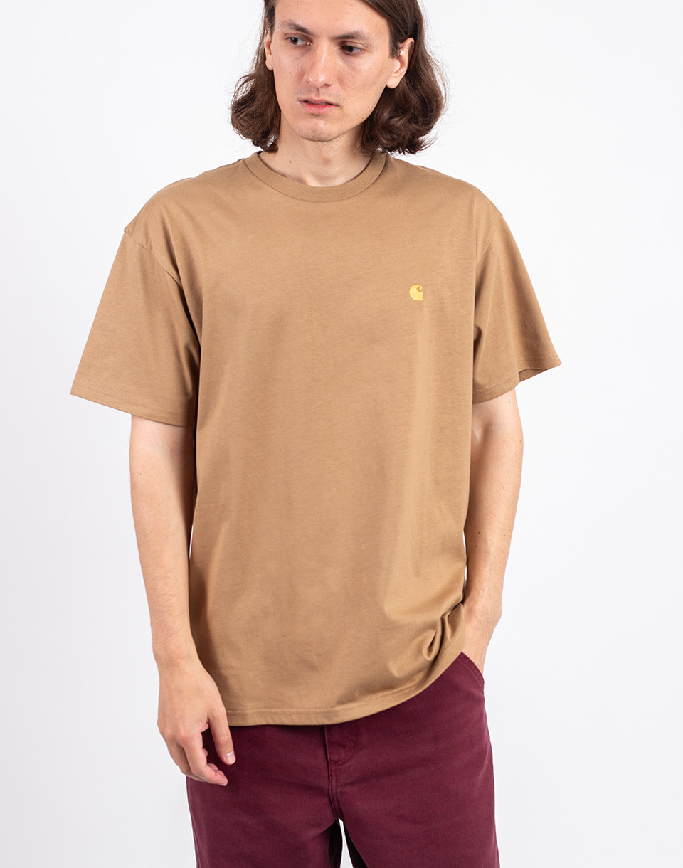 Carhartt WIP S/S Chase T-Shirt Peanut/Gold M