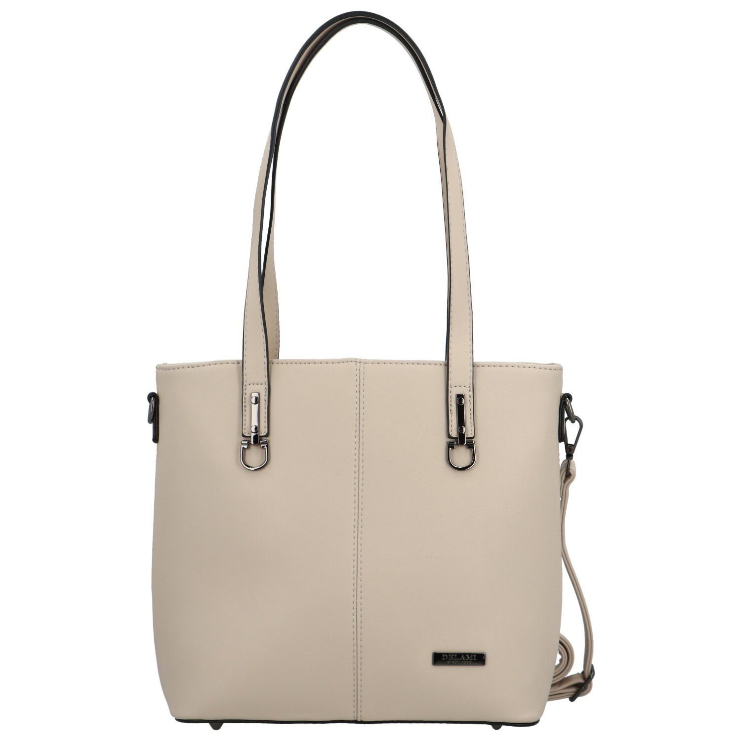 Luxusní dámská kabelka na rameno Delami Royal Class, krémová