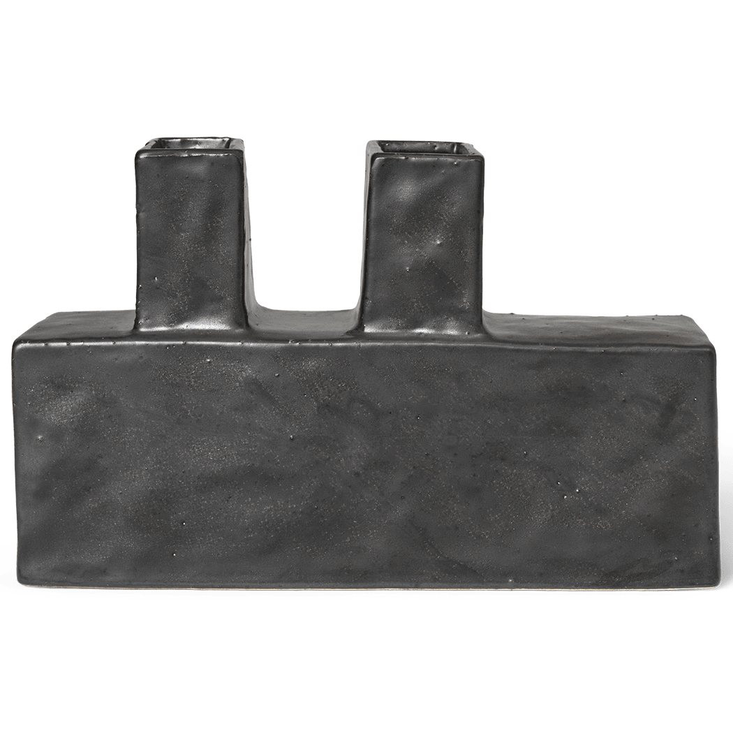 Váza KOA 26 x 17 cm, černá, keramika, ferm LIVING