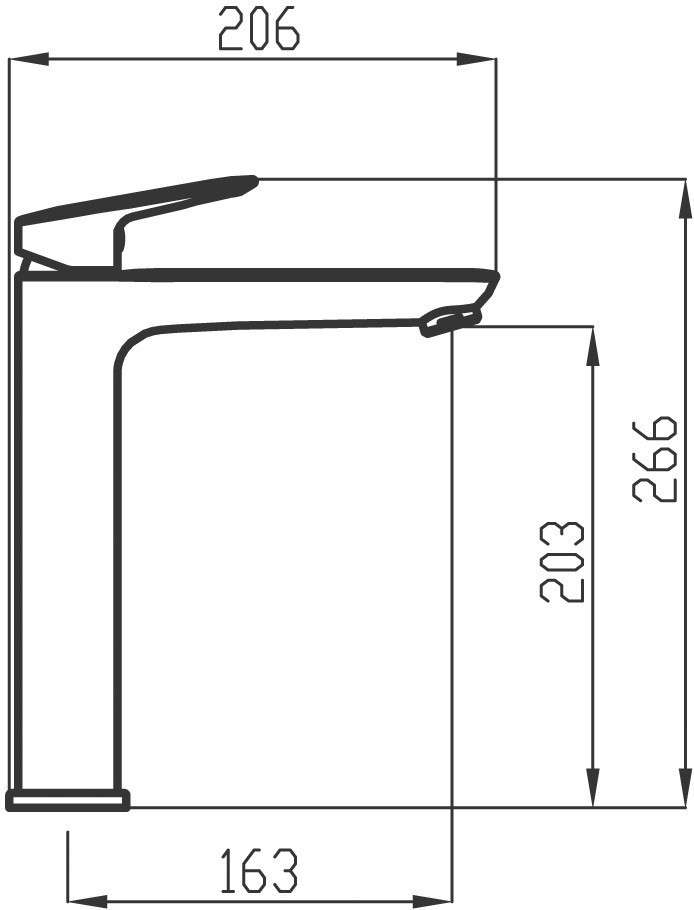 NOVASERVIS Umyvadlová baterie s výpustí Metalia 54, chrom 54503,0