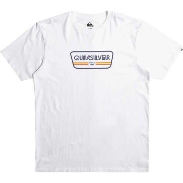 Quiksilver RANGE LIFE FRONT SS Pánské triko, bílá, velikost