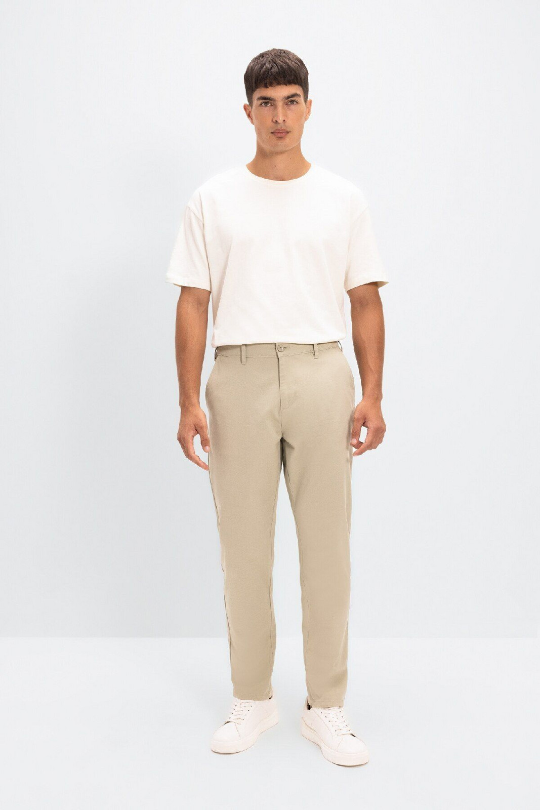DEFACTO Tapered Fit Pocket Chino Canvas Trousers