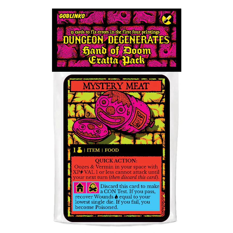 Goblinko Dungeon Degenerates: Errata Pack - EN