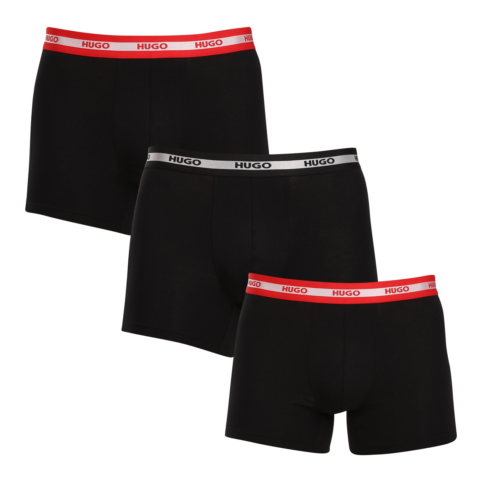 3PACK pánské boxerky HUGO černé (50520475 962) XXL, trenky / trenýrky