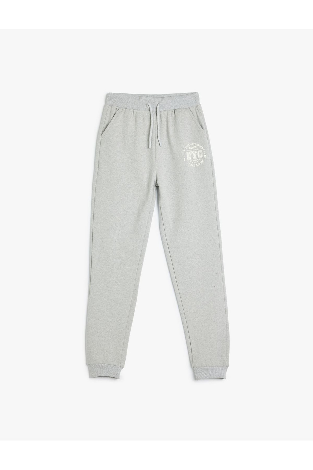 Koton Jogger Sweatpants Tied Waist Print Detailed Pocket