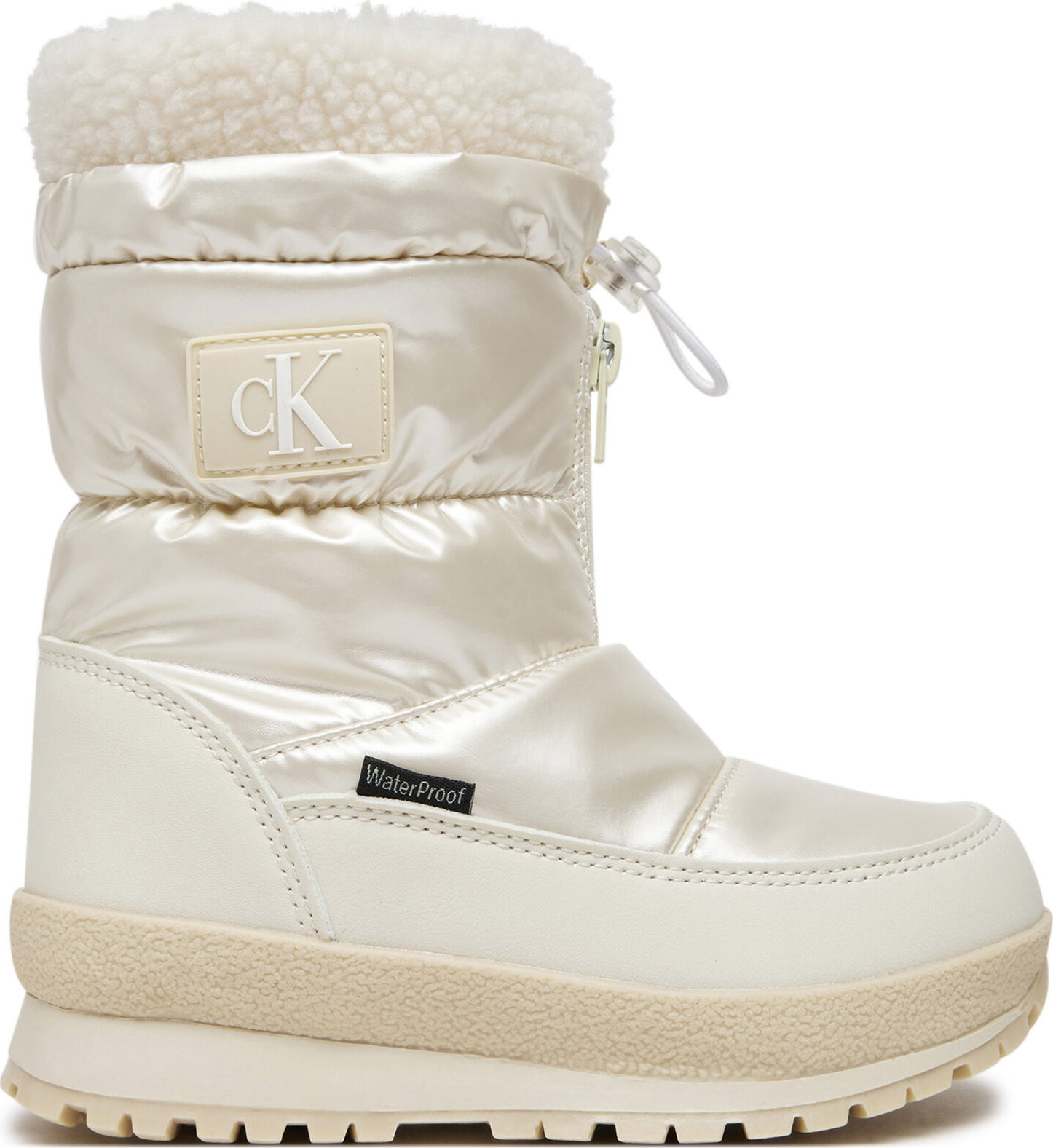 Sněhule Calvin Klein Jeans Snow Boot V3A5-81038-1485 M Écru