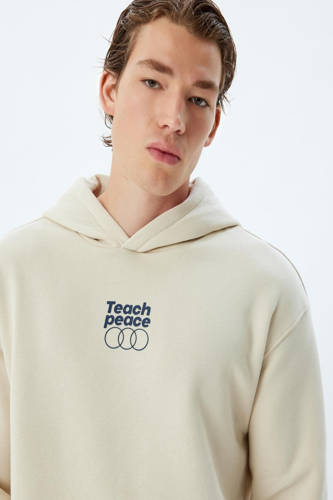 Koton Beige Men's Adult Sweatshirt