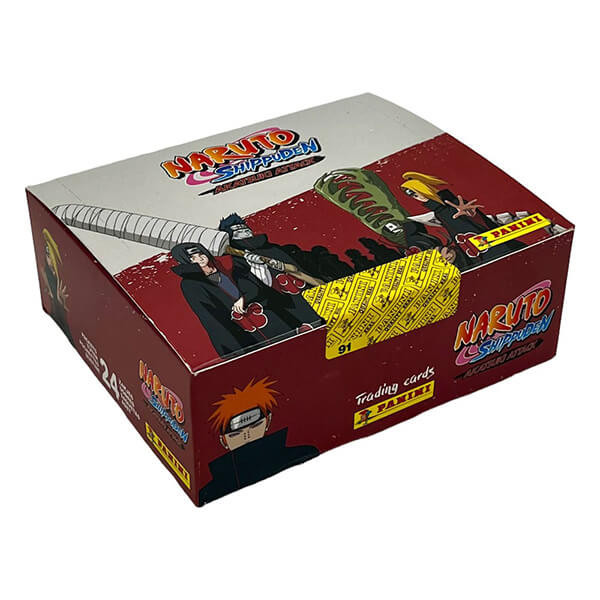 Naruto Shippuden Akatsuki Attacks Trading Cards Booster Box (24 balíčků)