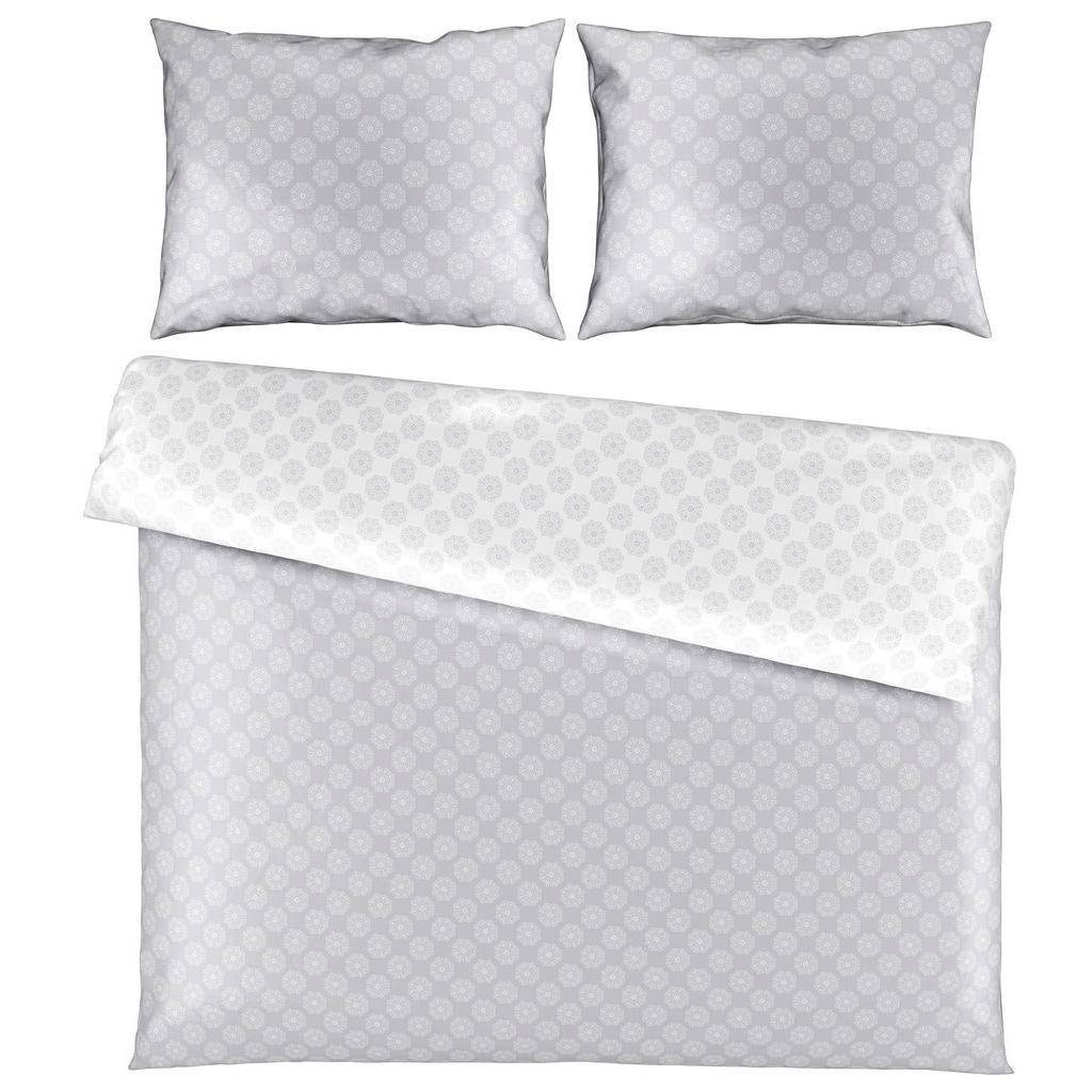 Esposa OBOUSTRANNÉ POVLEČENÍ, satén, šedá, 200/200 cm